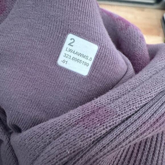 Custom Lululemon Scuba Full-Zip Sweatshirt Purple Tie Dye Size 2 - Picture 8 of 8